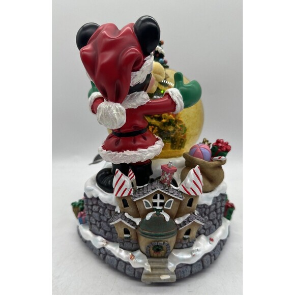 Disneyland Deck the halls snow globe With Running Train Rare retired W/Box - Picture 4 of 8